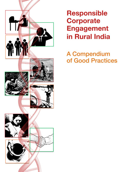 Corporate responsibility publication design — rural India engagement report
